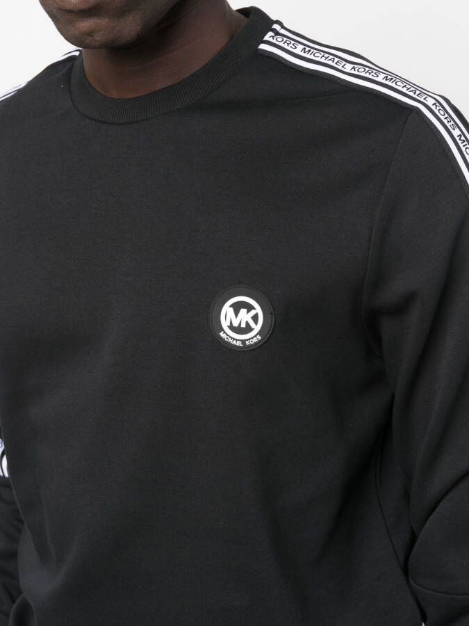 Michael Kors Sweater met logopatch Zwart