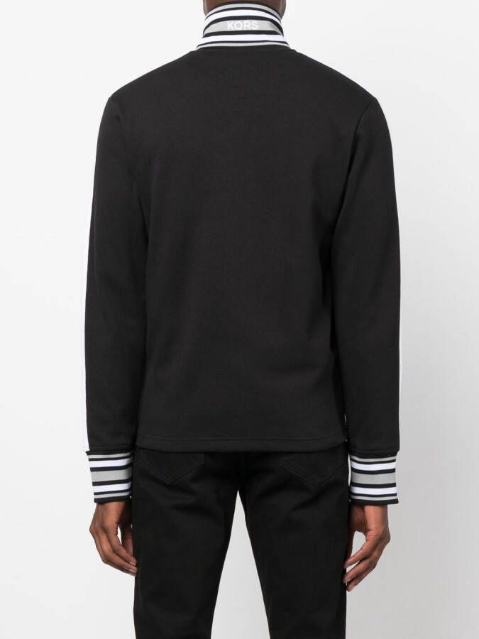 Michael Kors Sweater met trechterhals Zwart