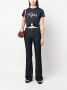 Michael Kors T-shirt met gesmockt detail Blauw - Thumbnail 2