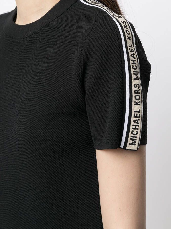Michael Kors T-shirt met logoband Zwart