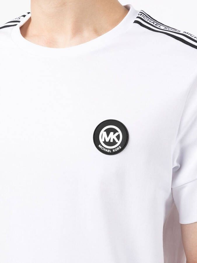 Michael Kors T-shirt met logopatch Wit