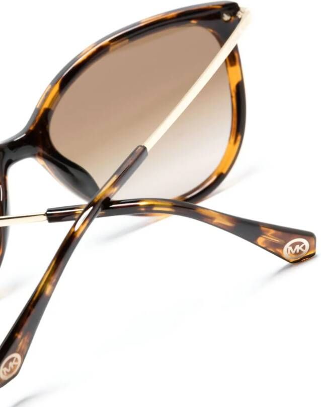 Michael Kors Zonnebril met cat-eye montuur Bruin
