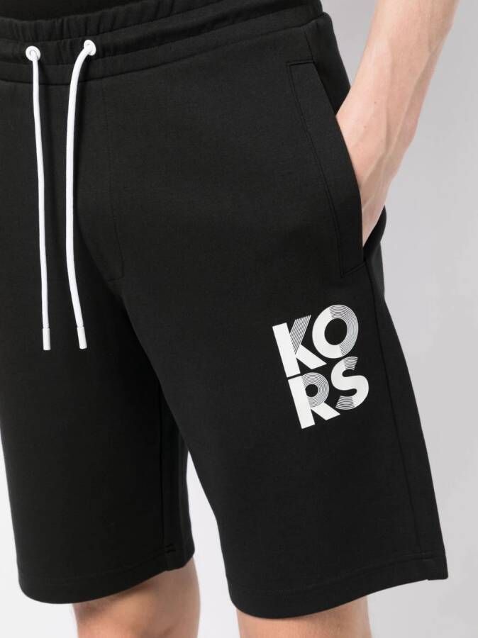 Michael Kors Shorts met logoprint Zwart