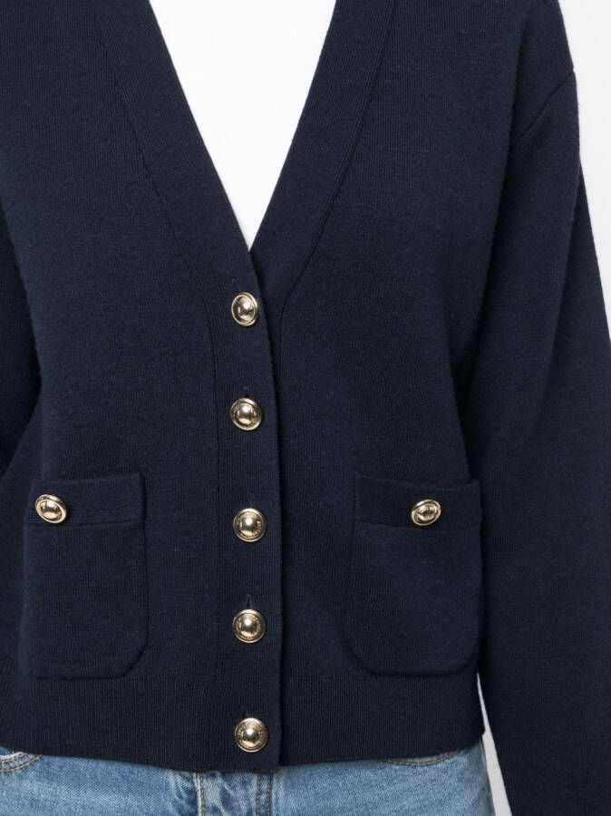 Michael Kors Vest met V-hals Blauw