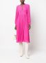 Michael Kors Midi-jurk met V-hals Roze - Thumbnail 2