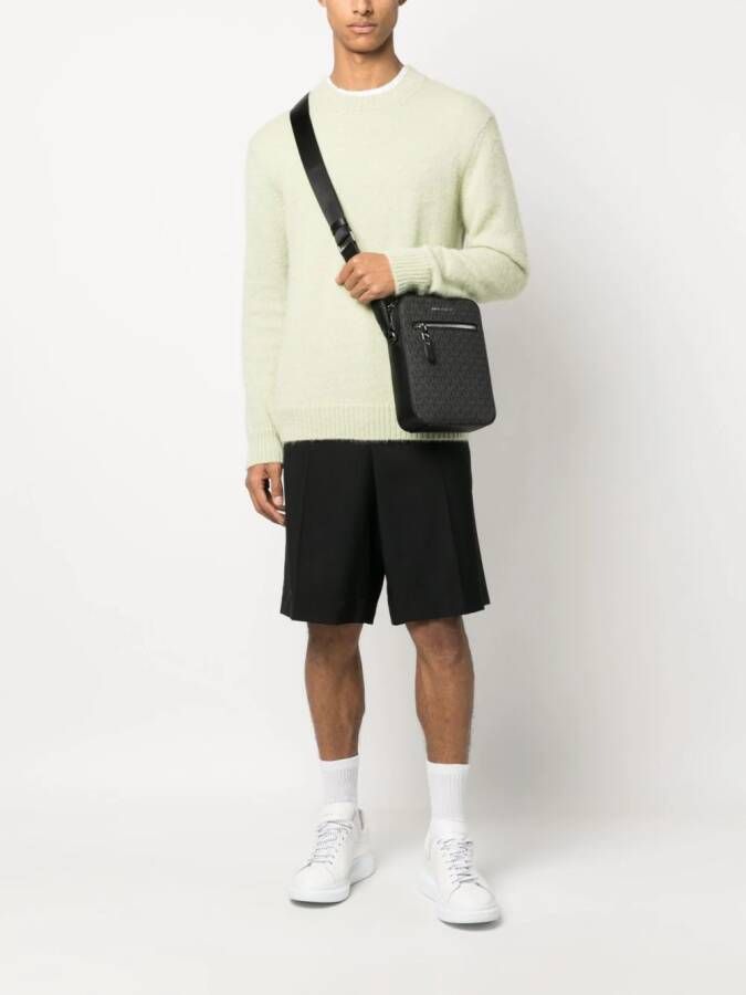 Michael Kors Varick messengertas met logo Zwart