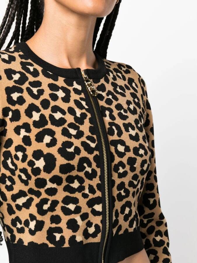Michael Kors Vest met luipaardprint Beige