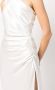 Michelle Mason Asymmetrisch gesmockte jurk Wit - Thumbnail 5
