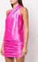 Michelle Mason Asymmetrische blouse Roze - Thumbnail 3