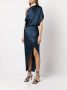 Michelle Mason Asymmetrische jurk Blauw - Thumbnail 3