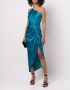 Michelle Mason Asymmetrische jurk Blauw - Thumbnail 2