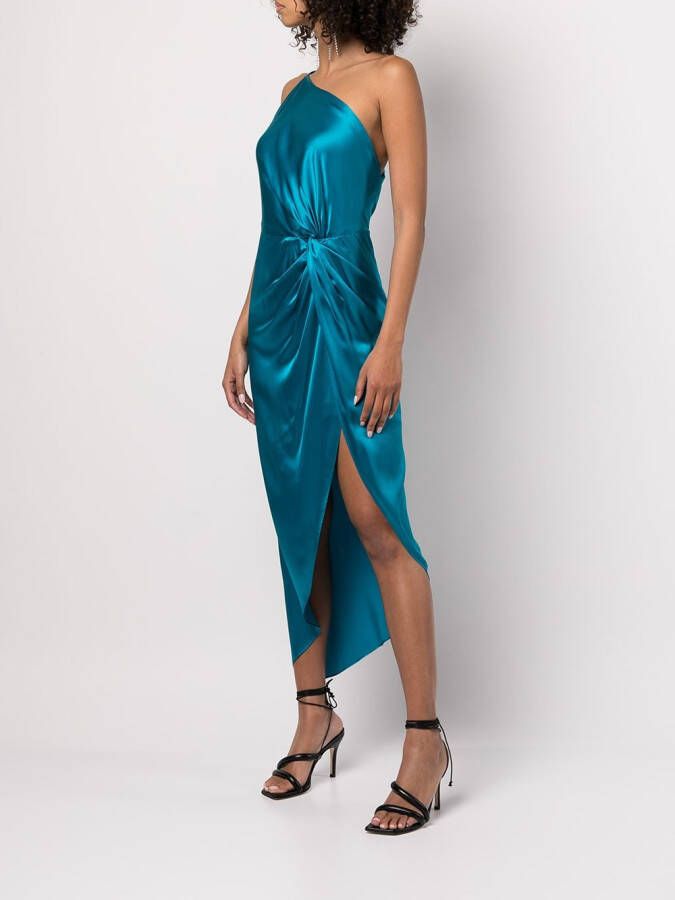 Michelle Mason Asymmetrische jurk Blauw