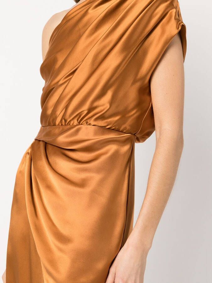 Michelle Mason Asymmetrische jurk Oranje