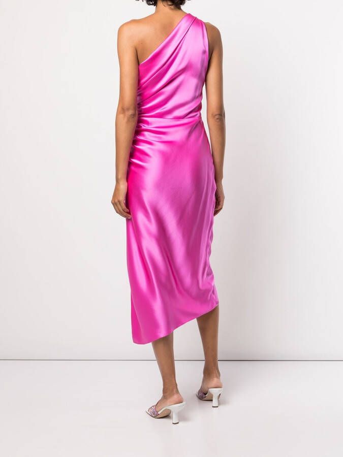Michelle Mason Asymmetrische jurk Roze