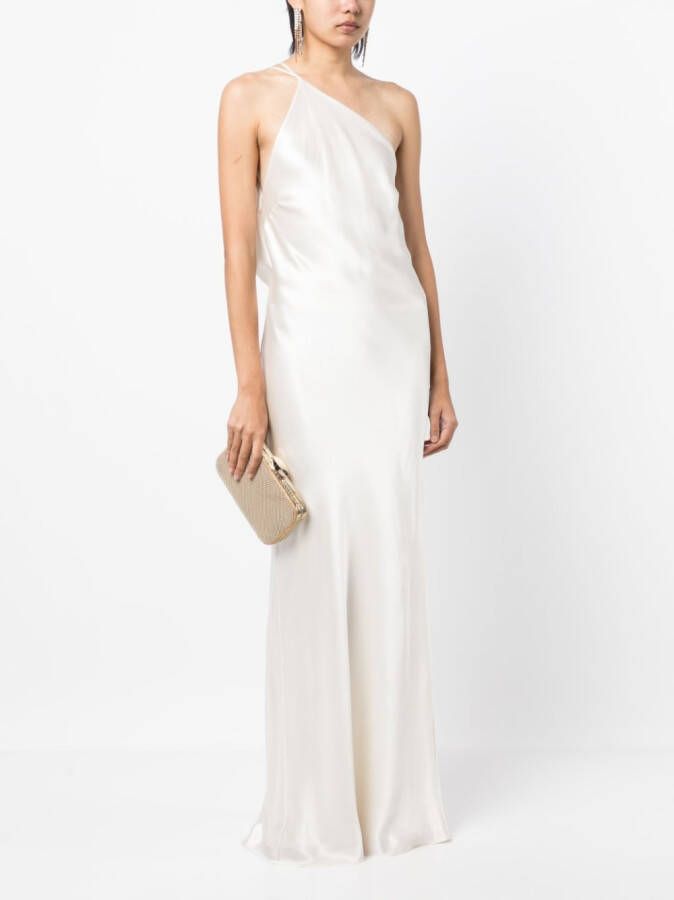 Michelle Mason Asymmetrische jurk Wit
