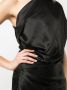 Michelle Mason Asymmetrische mini jurk dames zijde 10 Zwart - Thumbnail 3