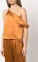 Michelle Mason Asymmetrische top Oranje - Thumbnail 3