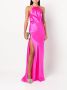 Michelle Mason Avondjurk met geplooid detail Roze - Thumbnail 2