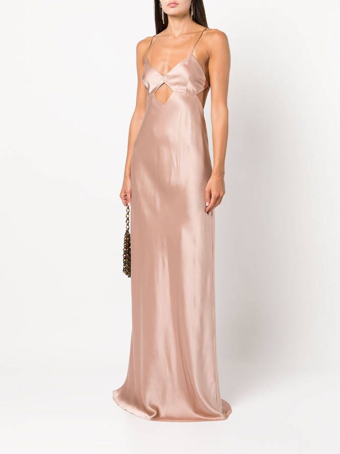 Michelle Mason Avondjurk met uitgesneden detail Roze