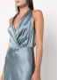 Michelle Mason Gedrapeerde avondjurk Blauw - Thumbnail 5