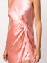 Michelle Mason Geknoopte jurk Roze - Thumbnail 5