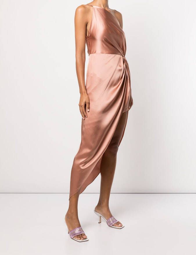 Michelle Mason Geknoopte jurk Roze