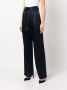 Michelle Mason High waist broek Blauw - Thumbnail 3
