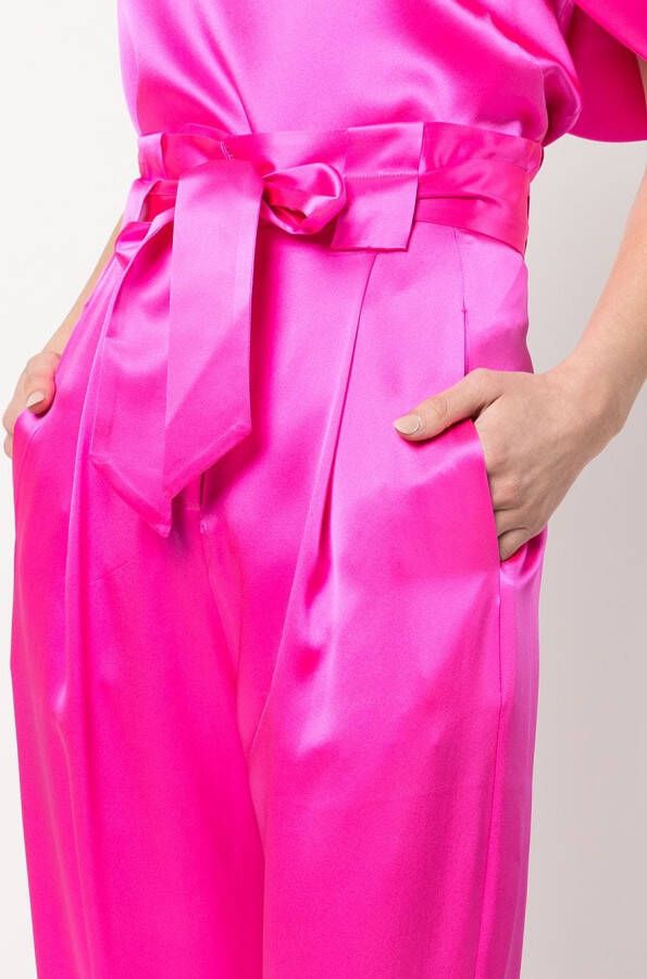 Michelle Mason High waist broek Roze