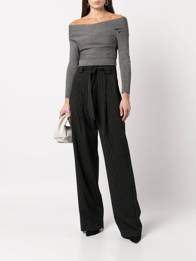 Michelle Mason High waist broek Zwart
