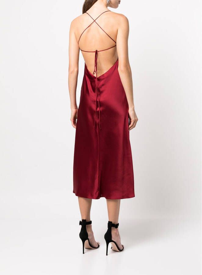 Michelle Mason Midi-jurk met uitgesneden detail Rood
