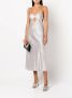 Michelle Mason Midi-jurk met uitgesneden detail Zilver - Thumbnail 2