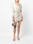 Michelle Mason Mini-jurk met gedrapeerd detail Beige - Thumbnail 2