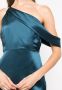 Michelle Mason Mini-jurk met gedrapeerde schouders Blauw - Thumbnail 5