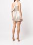 Michelle Mason Mini-jurk met gedrapeerde schouders Goud - Thumbnail 4