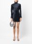 Michelle Mason Mini-jurk met open rug Blauw - Thumbnail 2