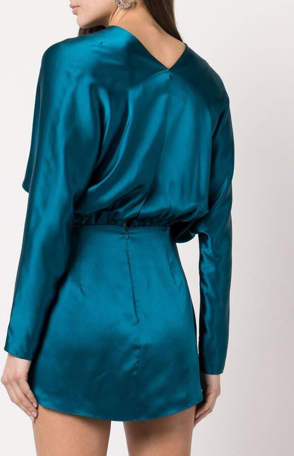 Michelle Mason Mini-jurk met strikdetail Blauw