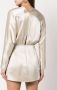Michelle Mason Mini-jurk met strikdetail Wit - Thumbnail 4