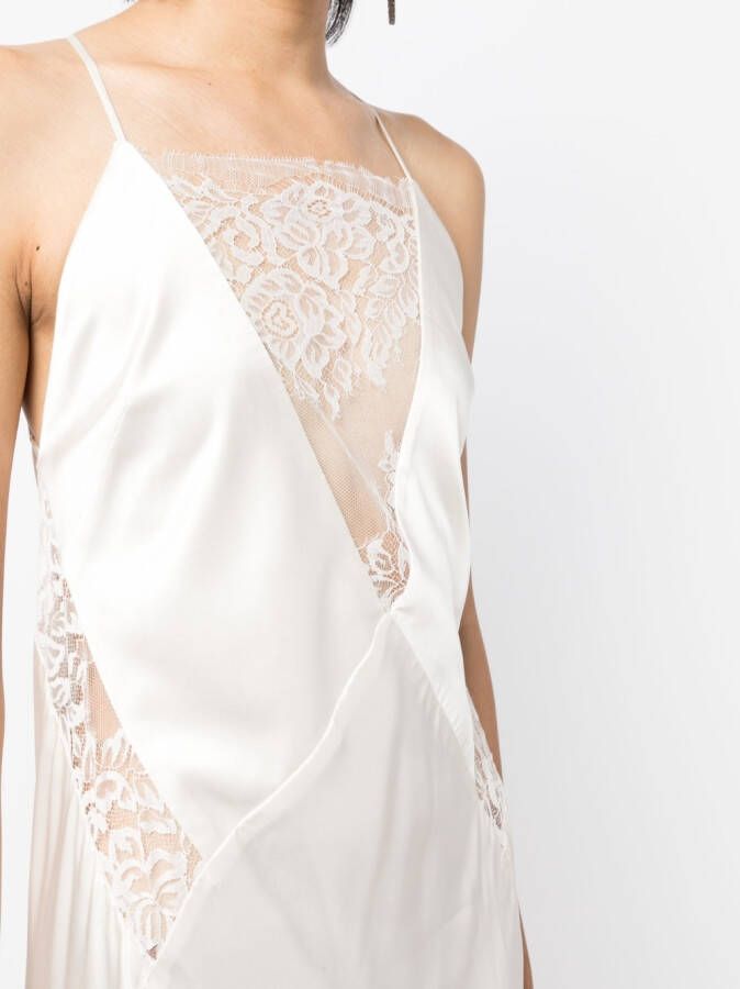 Michelle Mason Mouwloze jurk Wit