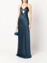 Michelle Mason Uitgesneden avondjurk Blauw - Thumbnail 2