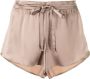 Michelle Mason Zijden hemd en shorts Beige - Thumbnail 2