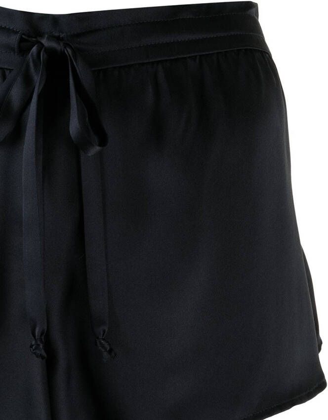 Michelle Mason Zijden hemd en shorts Blauw