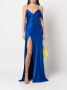 Michelle Mason Zijden jurk Blauw - Thumbnail 2