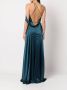 Michelle Mason Zijden jurk Blauw - Thumbnail 4