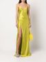 Michelle Mason Zijden jurk Geel - Thumbnail 2