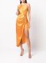 Michelle Mason Zijden jurk Oranje - Thumbnail 2