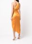 Michelle Mason Zijden jurk Oranje - Thumbnail 4