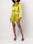 Michelle Mason Zijden mini-jurk Groen - Thumbnail 2