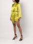 Michelle Mason Zijden mini-jurk Groen - Thumbnail 3