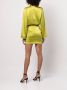 Michelle Mason Zijden mini-jurk Groen - Thumbnail 4