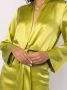 Michelle Mason Zijden mini-jurk Groen - Thumbnail 5